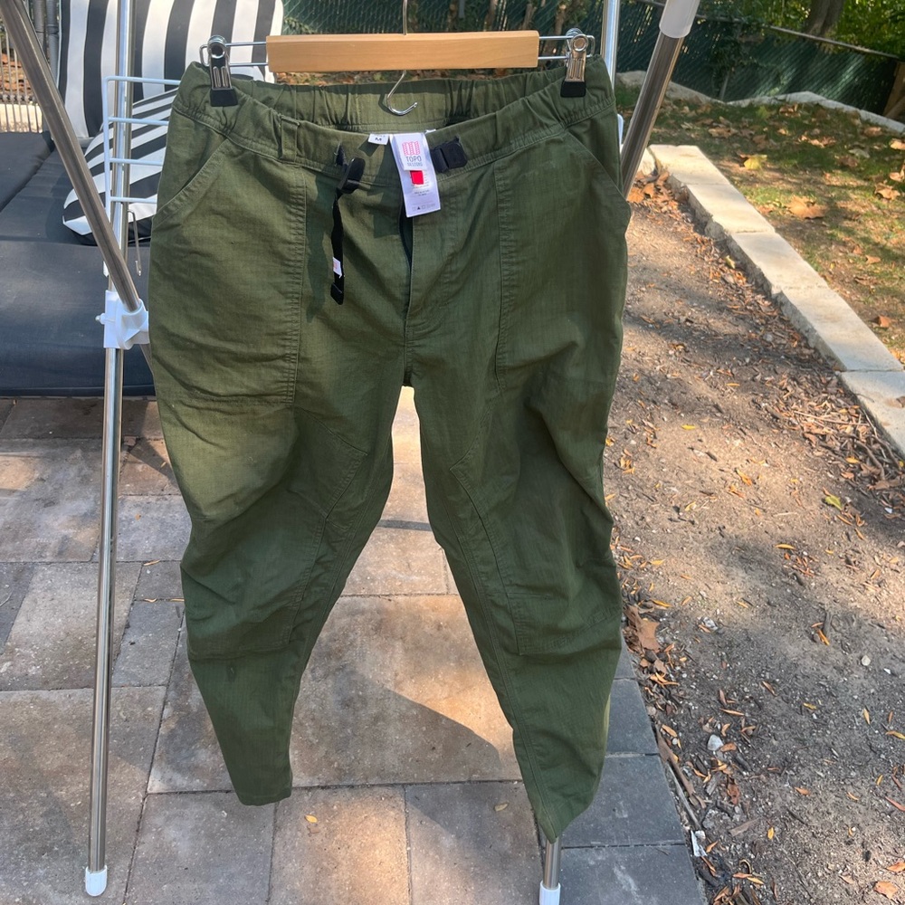 Topo Mountain Pants Ripstop - Men's Olive Medium